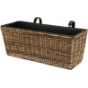 JARDINIERE RATTAN PVC A ACCROCHER 50X18X