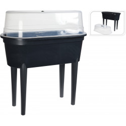 JARDINIERE SERRE SUR PIED PVC 77X38XH84C