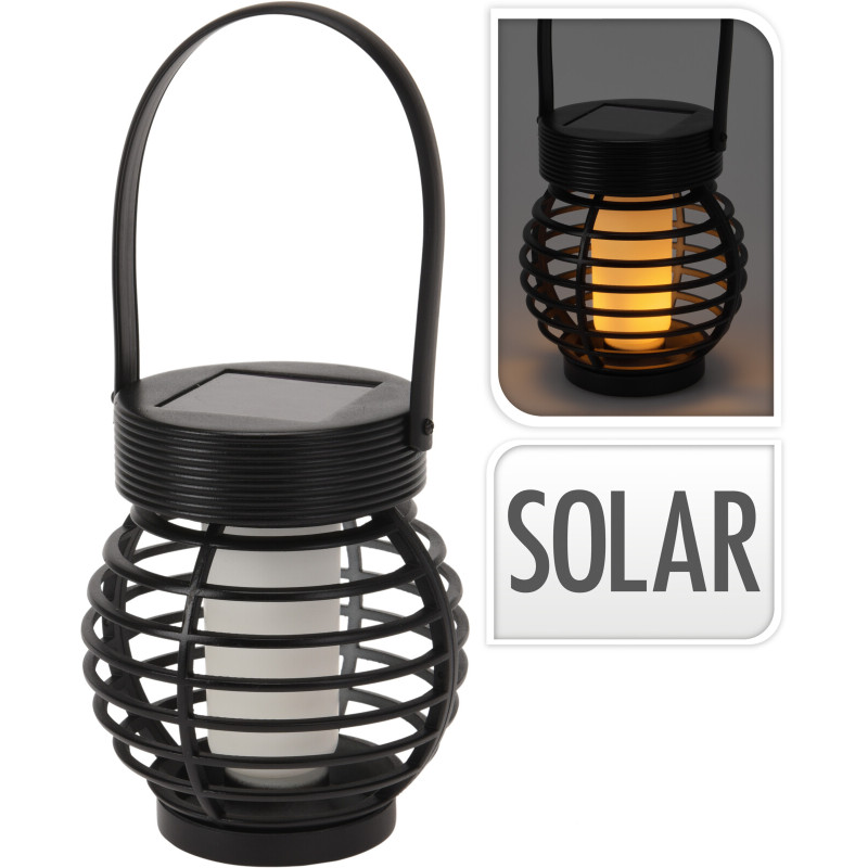 LANTERNE SOLAIRE LED NOIR