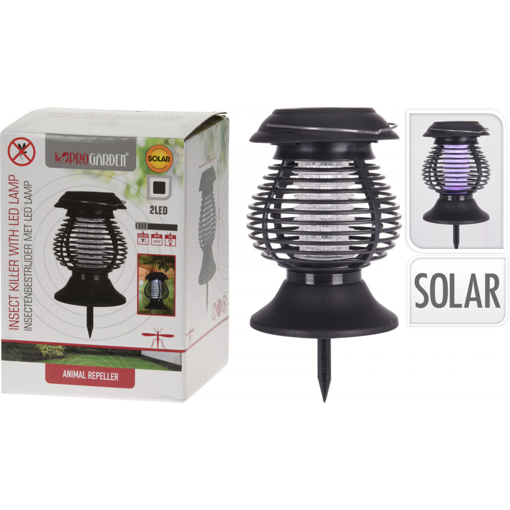 LAMPE ANTI-MOUSTIQUE SOLAIRE 2EN 1