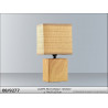 LAMPE "BOIS" RECT. WOOD 14x11x27cm PIED