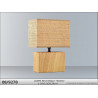 LAMPE "BOIS" RECT. WOOD 20x12x28.50cm PI