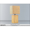LAMPE "BOIS" RECT. WOOD 20x14x42.50cm P