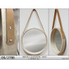 MIROIR BOIS NAT A SUSP. Ø40X4CM "ANSE"CU