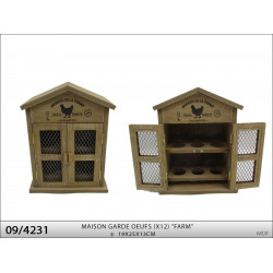 MAISON GARDE OEUFS (x12) "FARM"