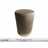 TABOURET Ø28 H40CM "VELOURS" COGNAC