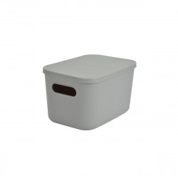 BOITE GRIS + COUV 4,5L 25x17,5xH.14,5CM