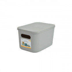BOITE GRIS + COUV 4,5L 25x17,5xH.14,5CM