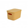 BOITE OCRE + COUV 4,5L 25x17,5xH.14,5CM