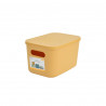 BOITE OCRE + COUV 4,5L 25x17,5xH.14,5CM