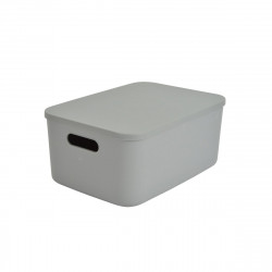 BOITE GRIS + COUV 10,5L 34,9x24,8xH.15,