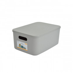 BOITE GRIS + COUV 10,5L 34,9x24,8xH.15,