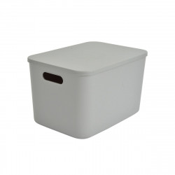 BOITE GRIS + COUV 15,5L 35x25xH.21,5CM P