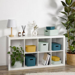 BOITE OCRE + COUV 15,5L 35x25xH.21,5CM P