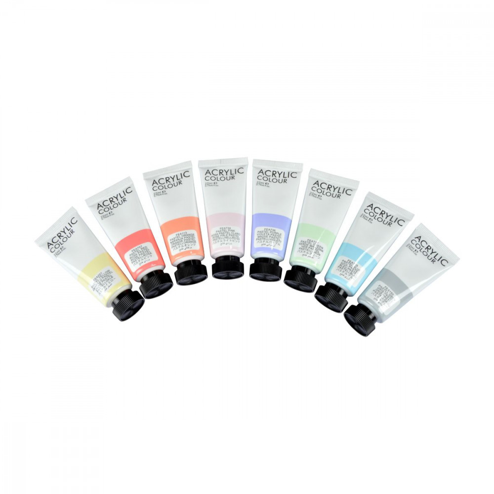 TUBES X8 ACRYLIQUE 22ML LES PASTELS