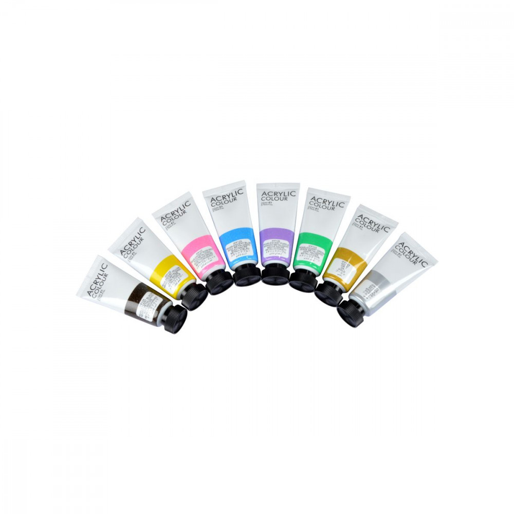 TUBES X8 ACRYLIQUE 22ML LES METALLISES