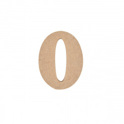 CHIFFRE MEDIUM "0" A DECORER H5CM