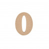 CHIFFRE MEDIUM "0" A DECORER H5CM
