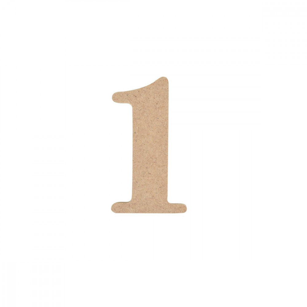 CHIFFRE MEDIUM "1"A DECORER H5CM