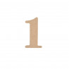 CHIFFRE MEDIUM "1"A DECORER H5CM