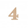 CHIFFRE MEDIUM "4" A DECORER H5CM