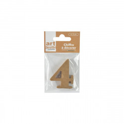 CHIFFRE MEDIUM "4" A DECORER H5CM