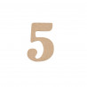 CHIFFRE MEDIUM "5" A DECORER H5CM