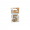 CHIFFRE MEDIUM "5" A DECORER H5CM