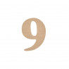 CHIFFRE MEDIUM "9" A DECORER H5CM