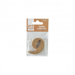 CHIFFRE MEDIUM "9" A DECORER H5CM