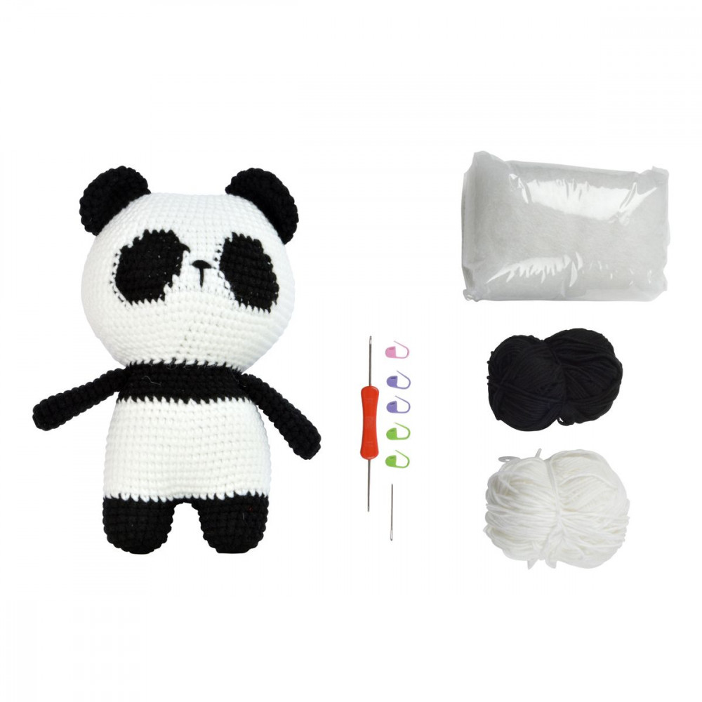 KIT CROCHET SACHA LE PANDA AMIGURUMI H2