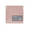 SERVIETTES COCKTAIL BLUSH X40 25x25CM