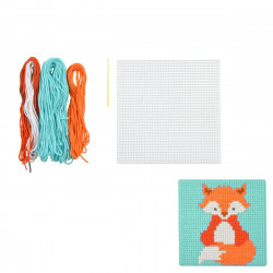 CANEVAS ENFANT 15*15CM RENARD