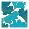 SERVIETTES X20 BLUE GINKGO 33*33CM EN PA