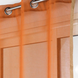 VOILE SARAH TERRACOTTA 140x240CM JUTE