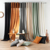 RIDEAU TWILY EMERAUDE 135x260CM COTON RE