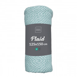 PLAID FRANGES LOUISETTE SAUGE 125x150CM