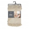 PLAID TUFTE ATHENA NATUREL FRANGES 125x1