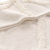 PLAID TUFTE ATHENA NATUREL FRANGES 125x1