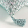 COUSSIN LOUISETTE SAUGE POMPONS 40x40CM