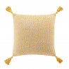 COUSSIN LOUISETTE JAUNE POMPONS 40x40CM