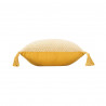 COUSSIN LOUISETTE JAUNE POMPONS 40x40CM COUSSIN LOUISETTE JAUNE POMPONS 40x40CM