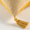 COUSSIN LOUISETTE JAUNE POMPONS 40x40CM