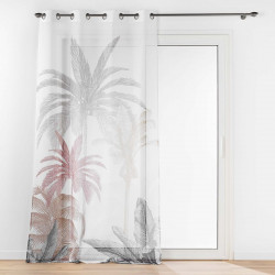 VOILE TOSCANE 140x240CM SABLE IMPRIME D