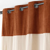 RIDEAU TESSA CAMEL 140x240CM TOP BOUCLET