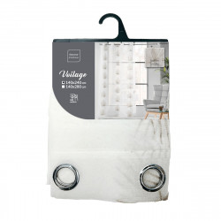 VOILE PALMARIS LIN 140x240CM SABLE BRODE