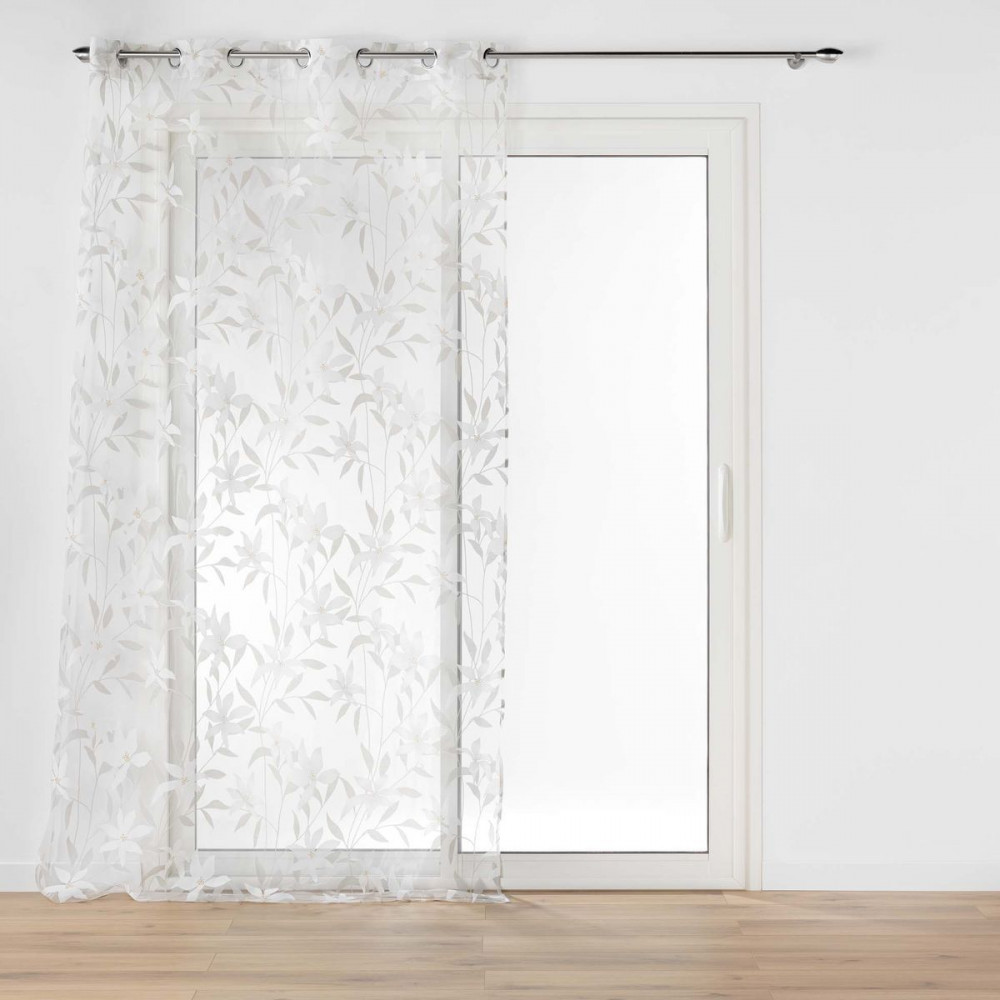 VOILE DOLIA 140x240CM DEVORE METALLISE