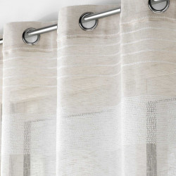 VOILE JANICE LIN 140x240CM EFFET LIN TIS