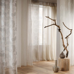 VOILE JANICE LIN 140x240CM EFFET LIN TIS