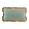 COUSSIN AKINA SAUGE 30x50CM COTON+JUTE